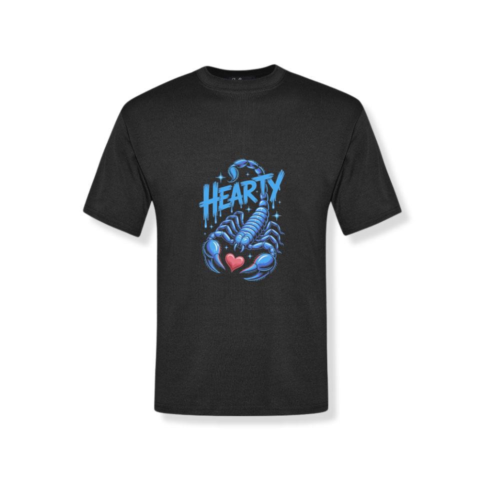 Hearty Skeleton Hand Heart Sign Graphic T-Shirt