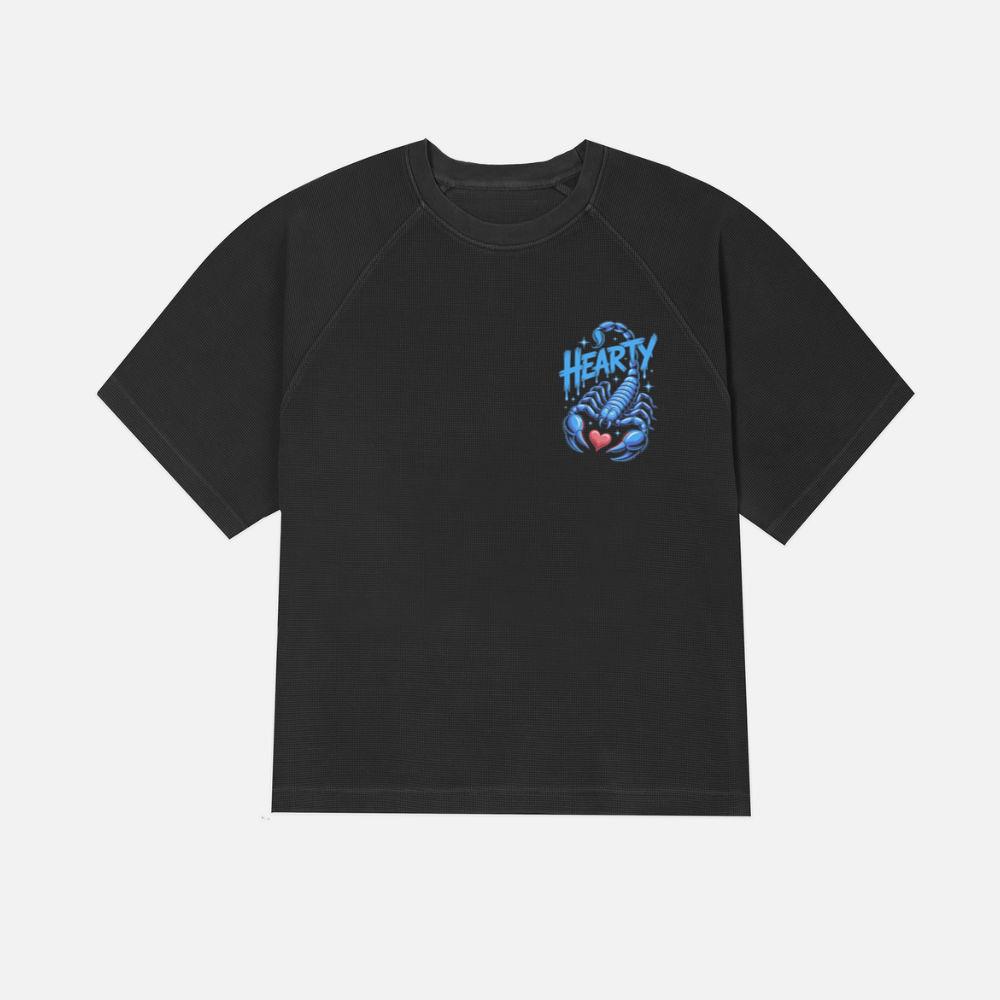 Hearty Skeleton Hand Heart Sign Graphic T-Shirt