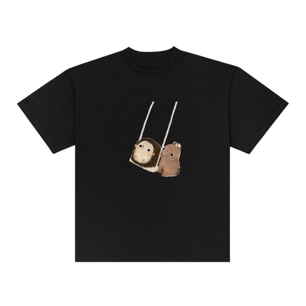 Hedgehog and Bear on a Swing T-Shirts