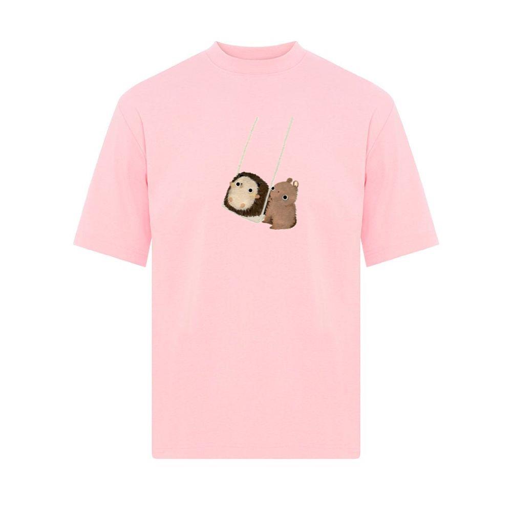 Hedgehog and Bear on a Swing T-Shirts