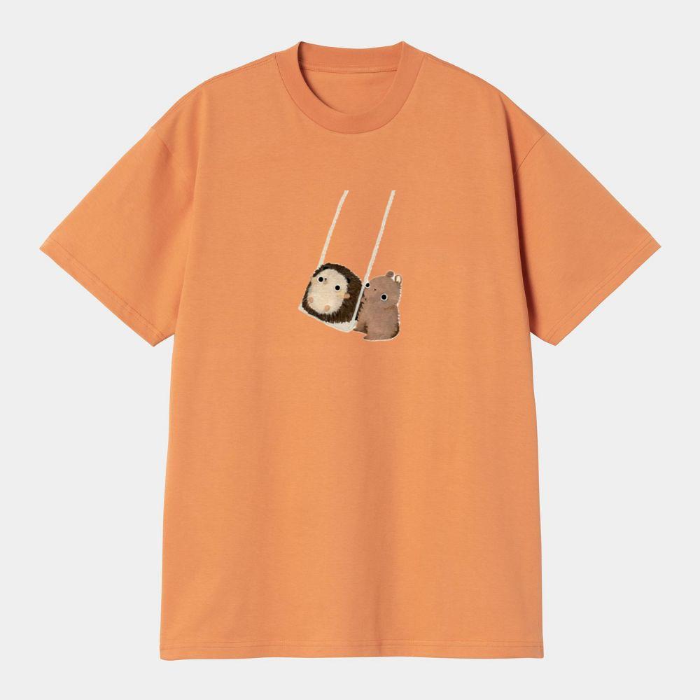 Hedgehog and Bear on a Swing T-Shirts