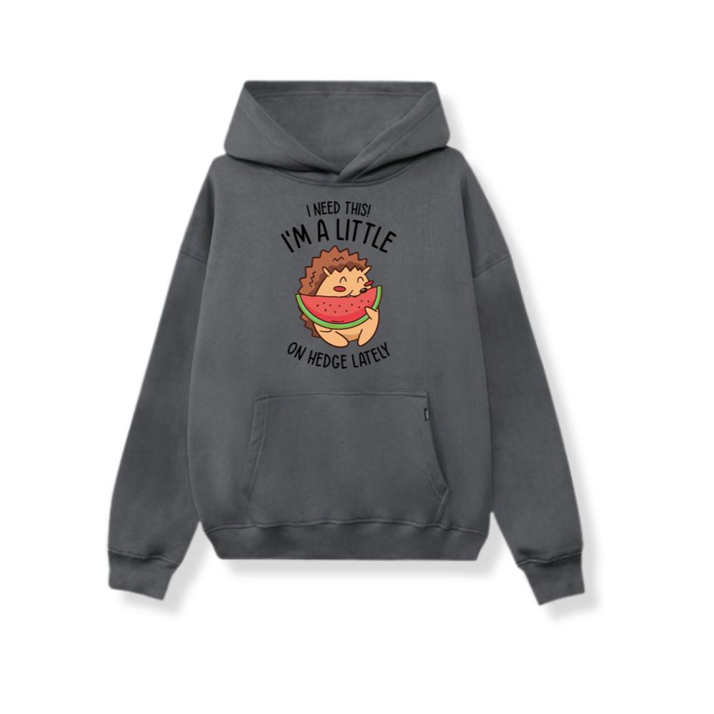 Hedgehog Cute Animal Watermelon Fruit Pet Food Hoodie