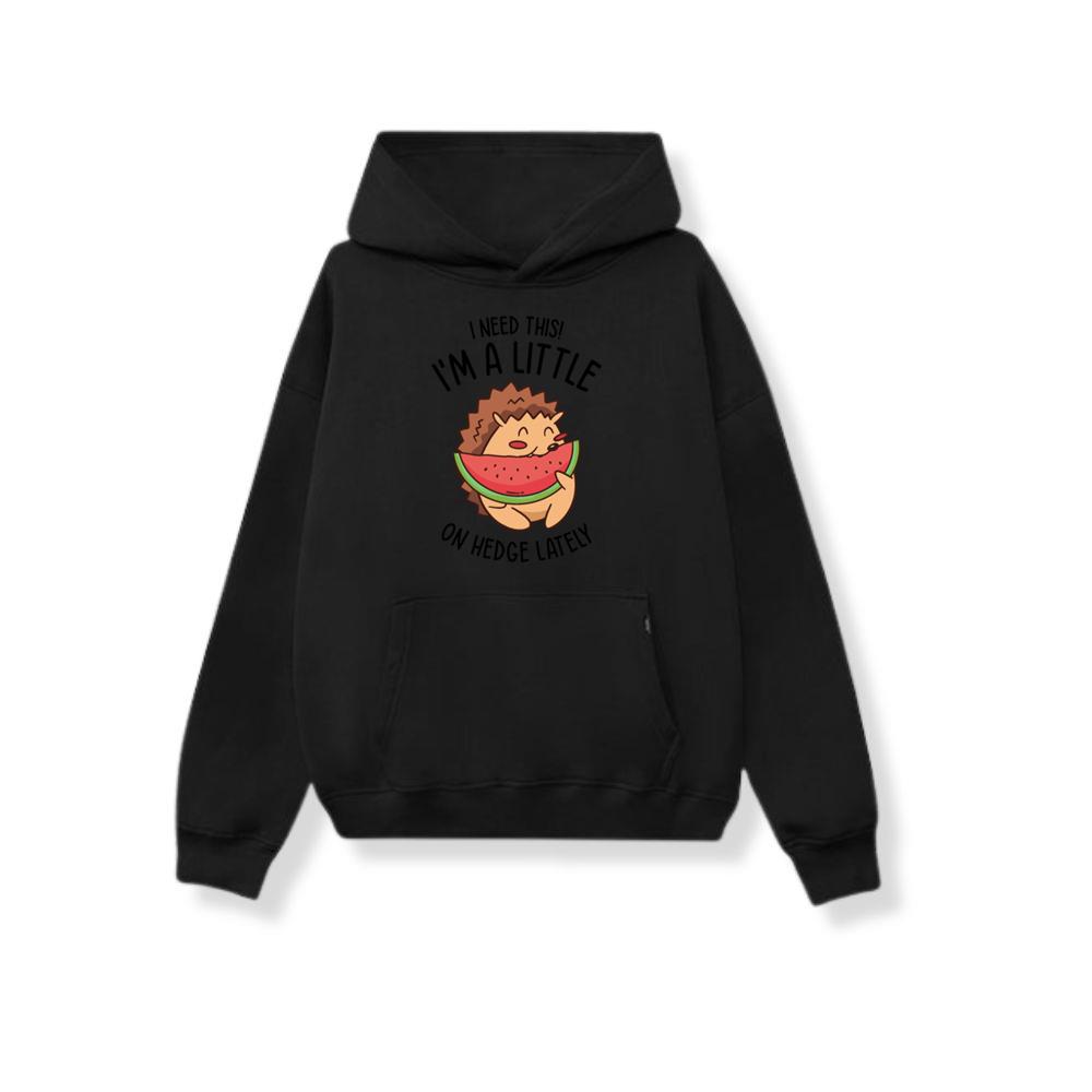 Hedgehog Cute Animal Watermelon Fruit Pet Food Hoodies