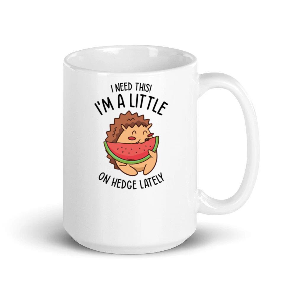Hedgehog Cute Animal Watermelon Fruit Pet Food Mug