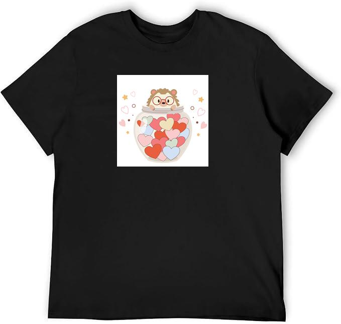 Hedgehog in Heart Jar T-Shirts