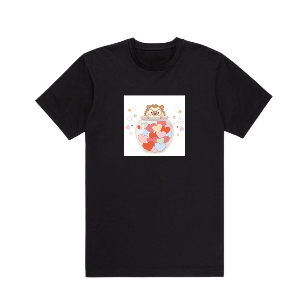 Hedgehog in Heart Jar T-Shirts