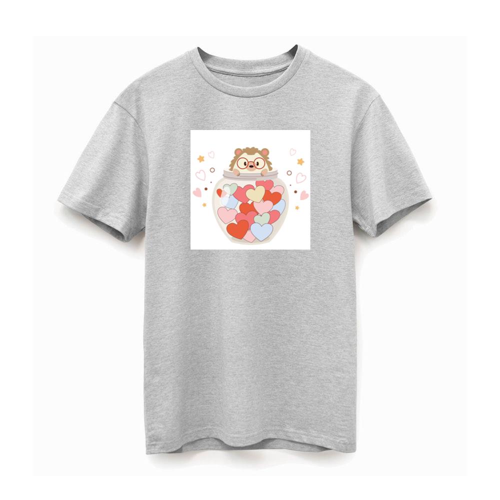 Hedgehog in Heart Jar T-Shirts