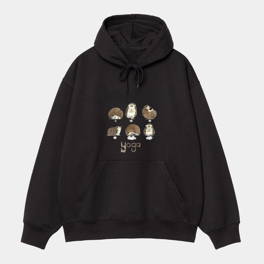 Hedgehog Yoga Poses Hoodie