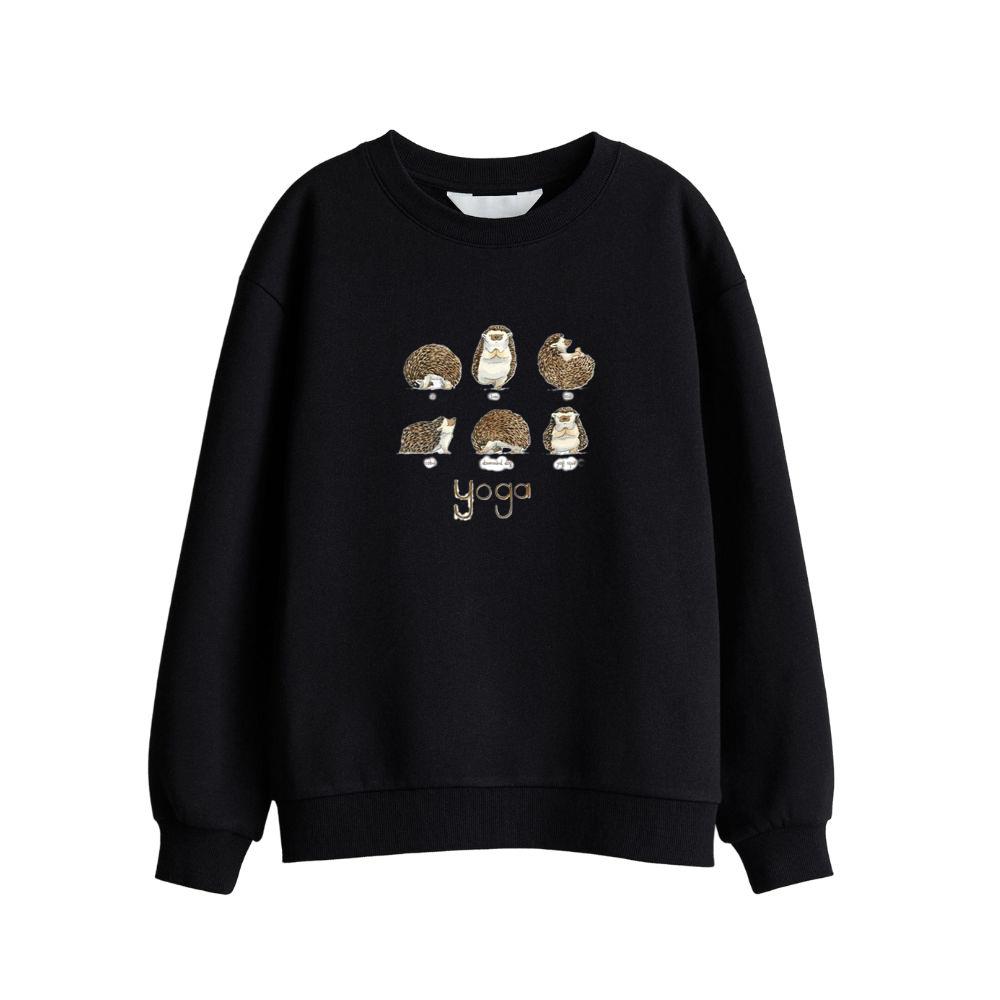 Hedgehog Yoga Poses Sweatshirts