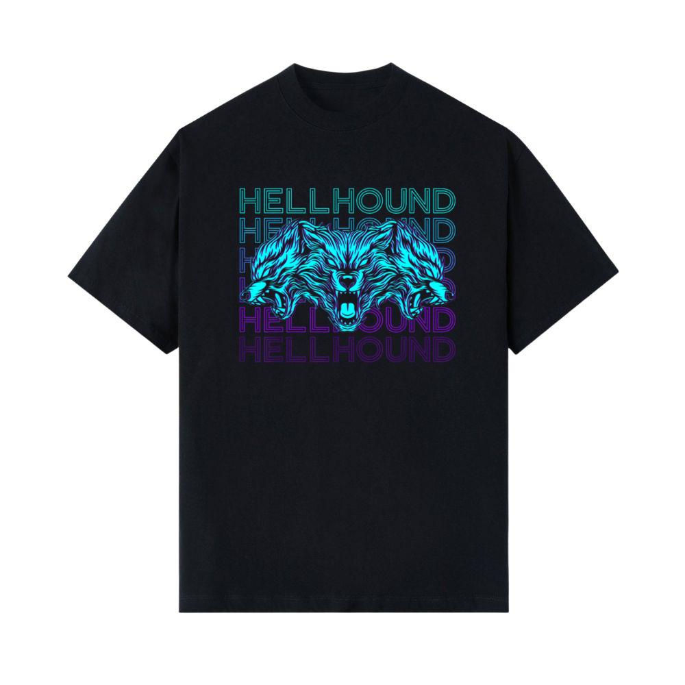 Hellhound Cerberus Three Headed Dog Retro T-Shirt 