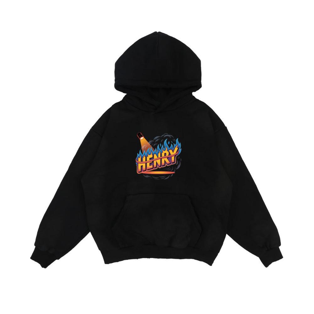 Henry Fire Bottle Retro Cartoon Design Hoodie