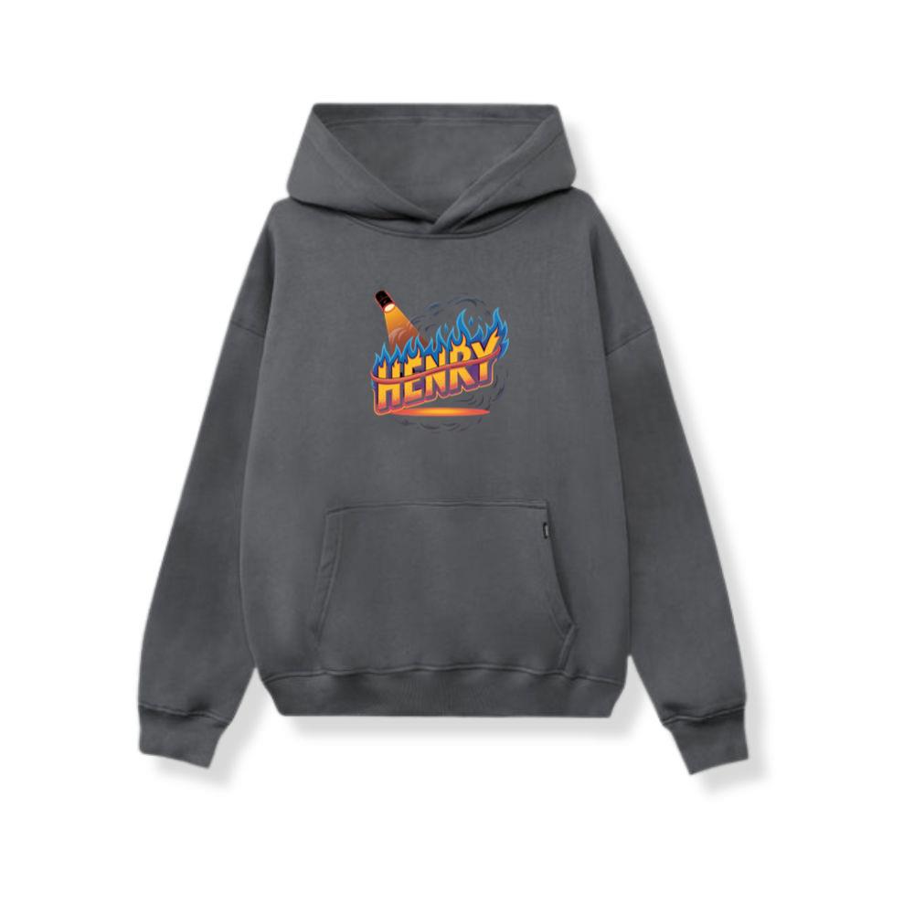 Henry Fire Bottle Retro Cartoon Design Hoodie - Image 2