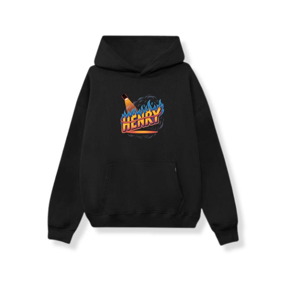 Henry Fire Bottle Retro Cartoon Design Hoodie