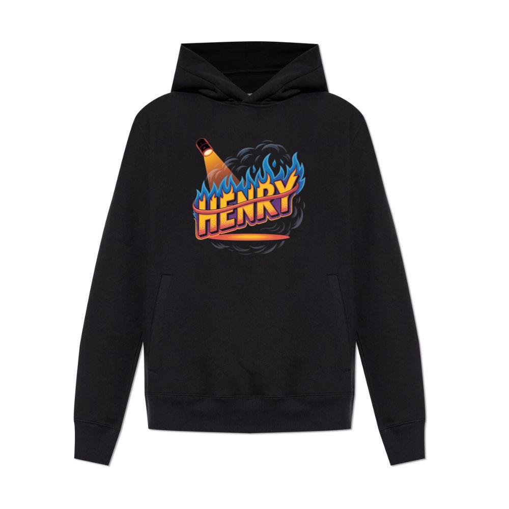 Henry Fire Bottle Retro Cartoon Design Hoodies
