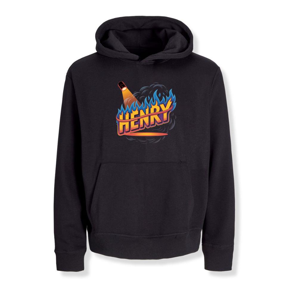 Henry Fire Bottle Retro Cartoon Design Hoodies