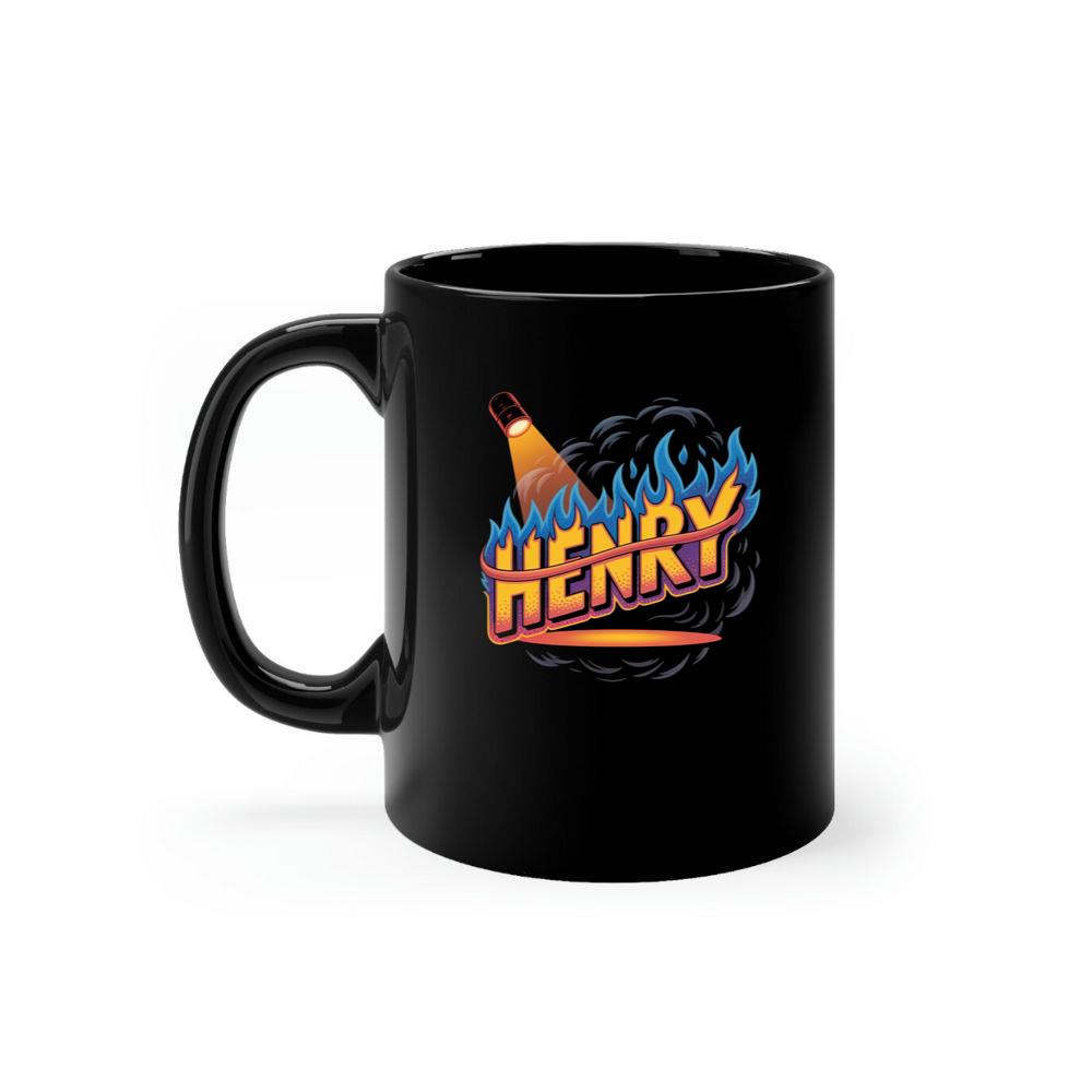 Henry Fire Bottle Retro Cartoon Design Mug