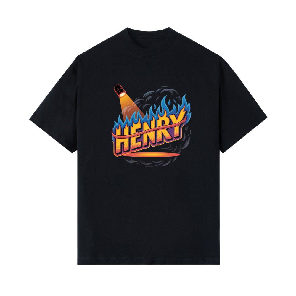 Henry Fire Bottle Retro Cartoon Design T-Shirt