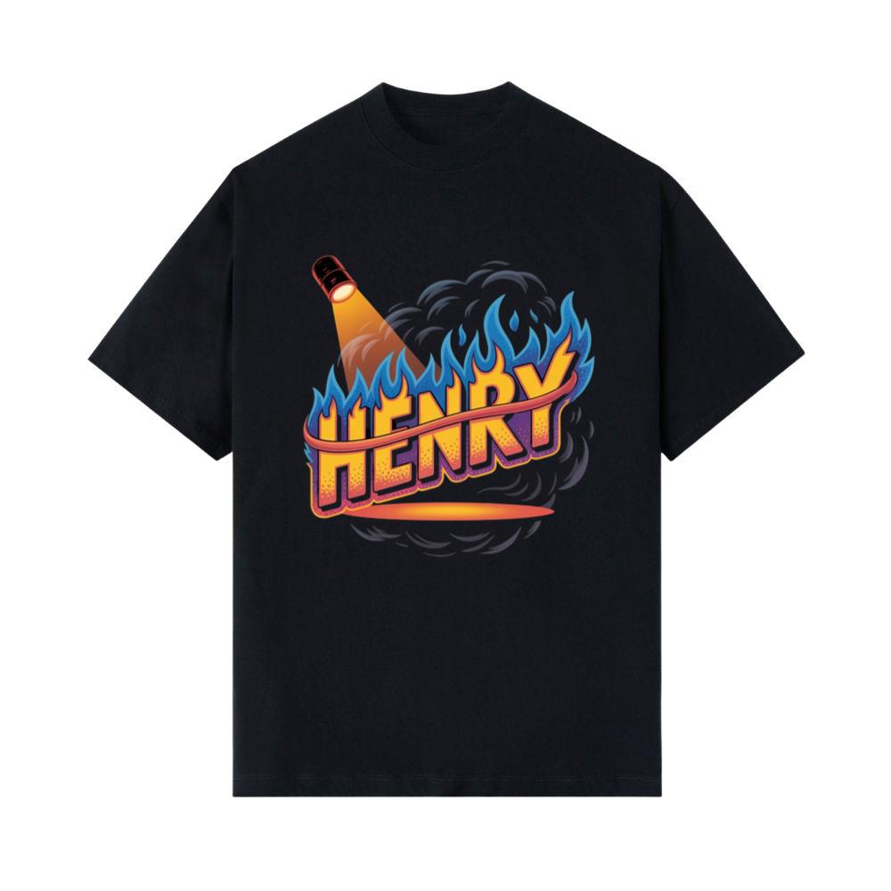 Henry Fire Bottle Retro Cartoon Design T-Shirts