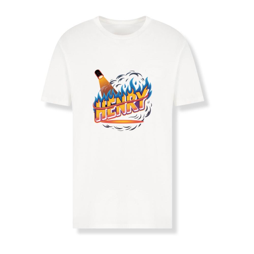 Henry Fire Bottle Retro Cartoon Design T-Shirts