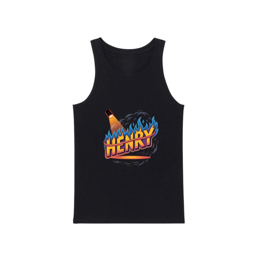 Henry Fire Bottle Retro Cartoon Design Tank Top