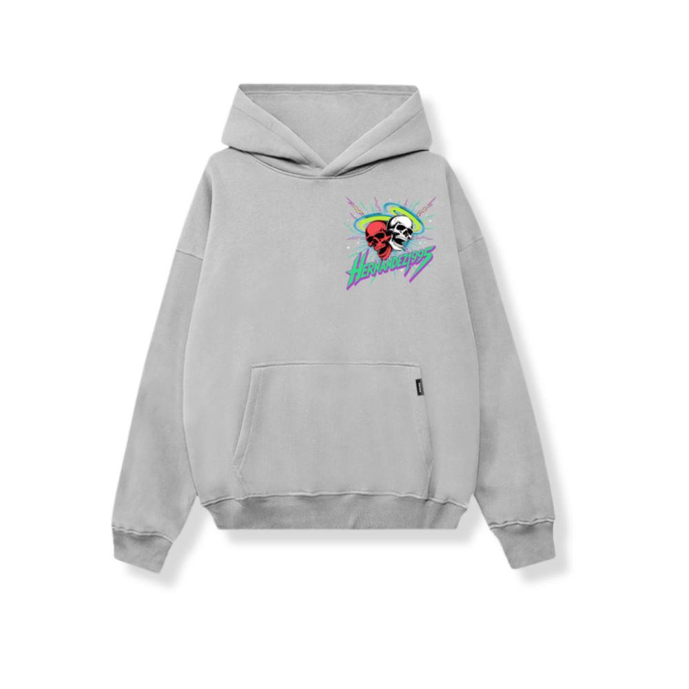 Hernandez 1995 Skull Neon Retro Graphic Hoodies