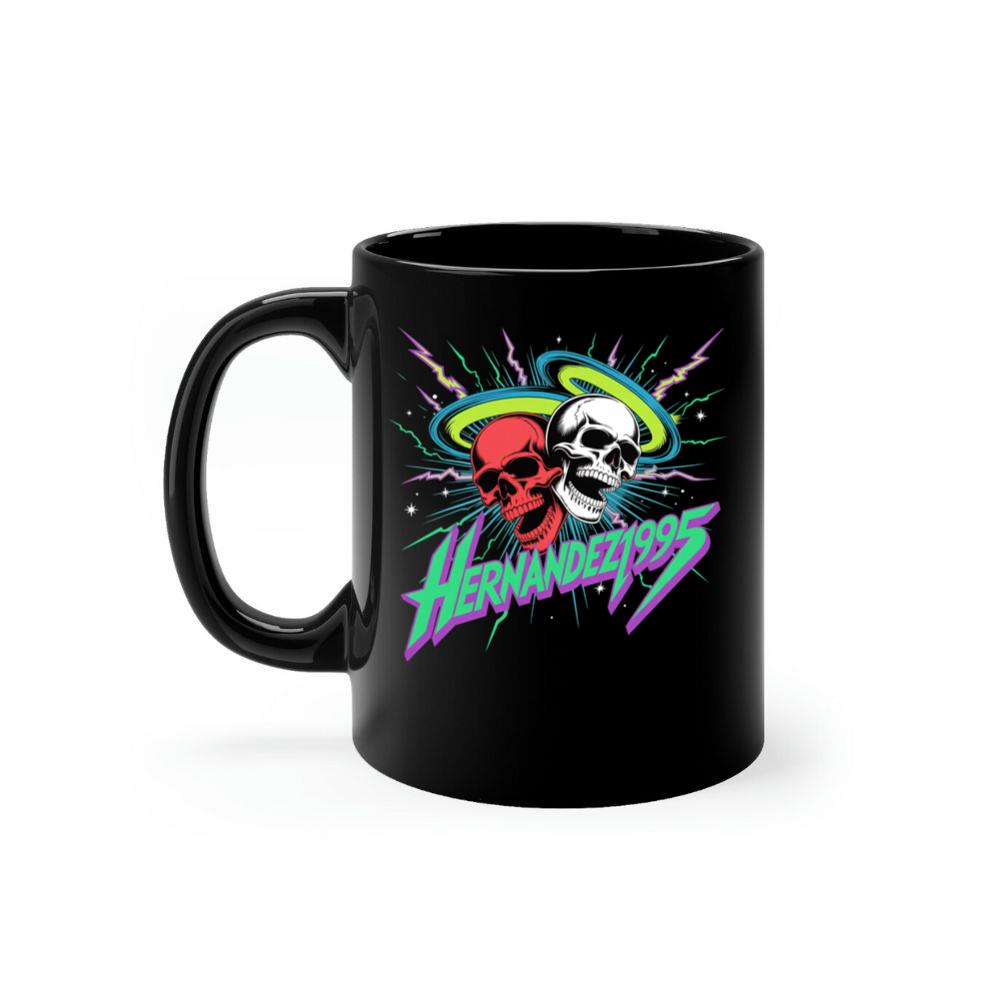 Hernandez 1995 Skull Neon Retro Graphic Mug