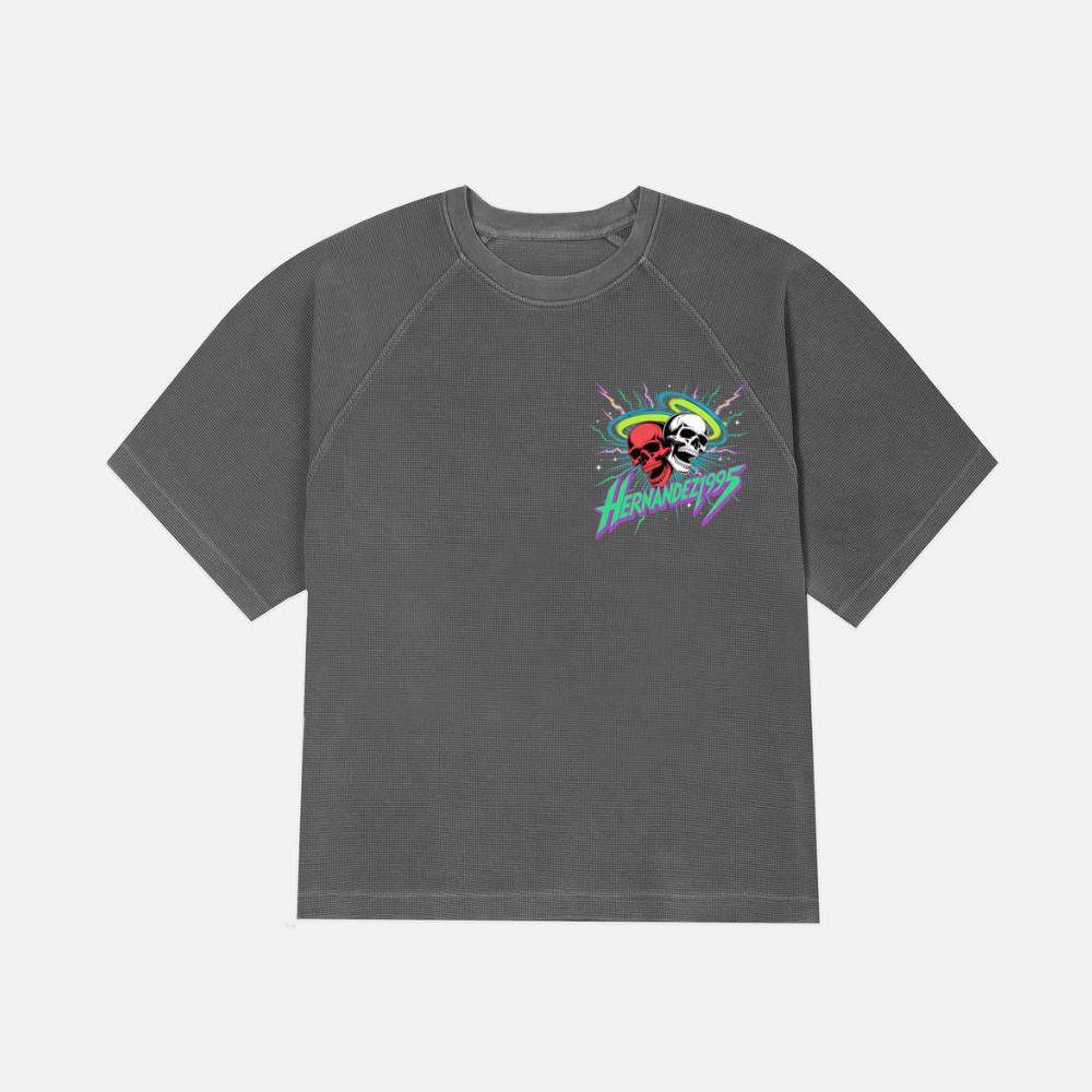 Hernandez 1995 Skull Neon Retro Graphic T-Shirt