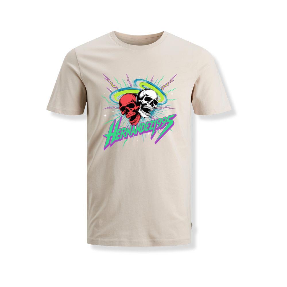 Hernandez 1995 Skull Neon Retro Graphic T-Shirts