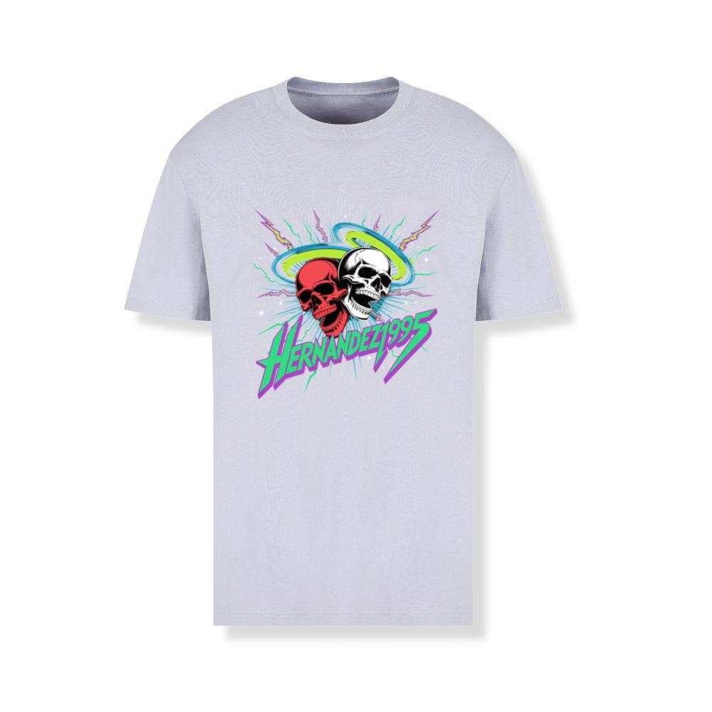 Hernandez 1995 Skull Neon Retro Graphic T-Shirts