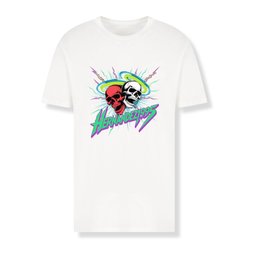 Hernandez 1995 Skull Neon Retro Graphic T-Shirts