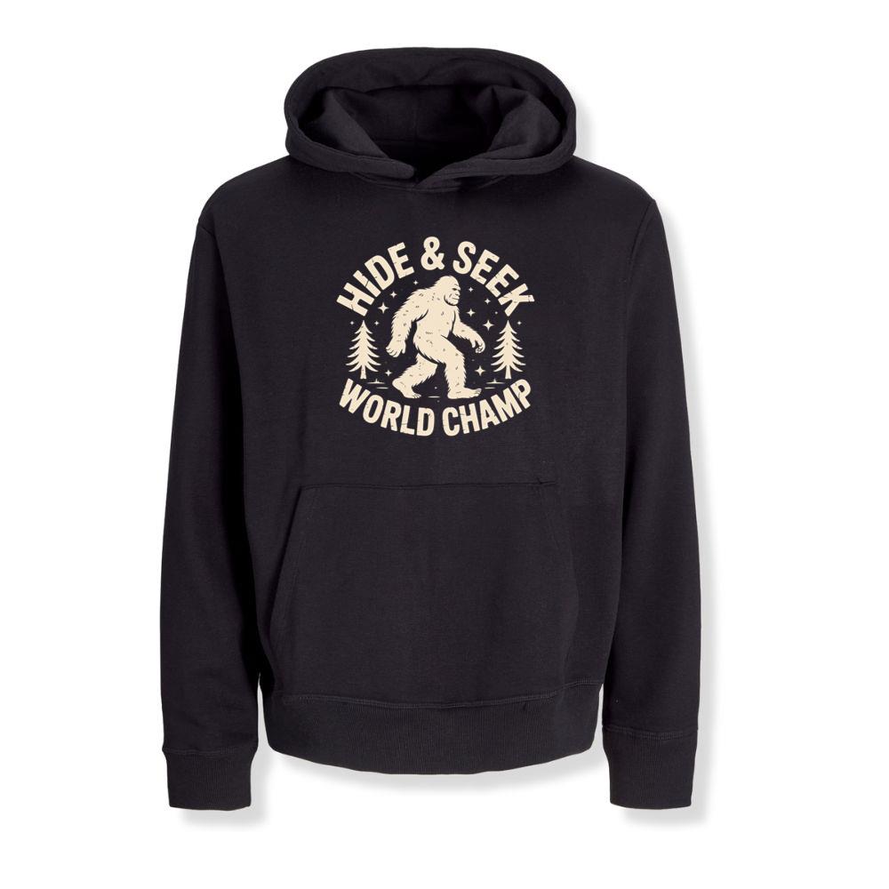 Hide and Seek World Champ Bigfoot Graphic Hoodies