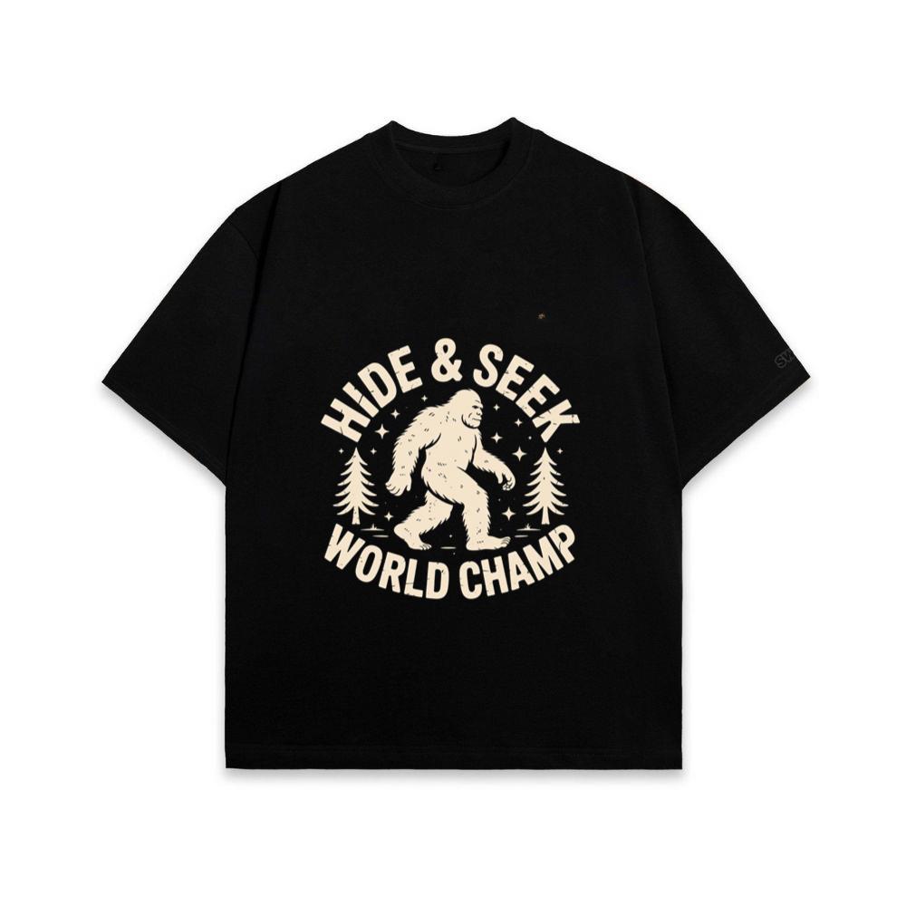 Hide and Seek World Champ Bigfoot Graphic T-Shirt