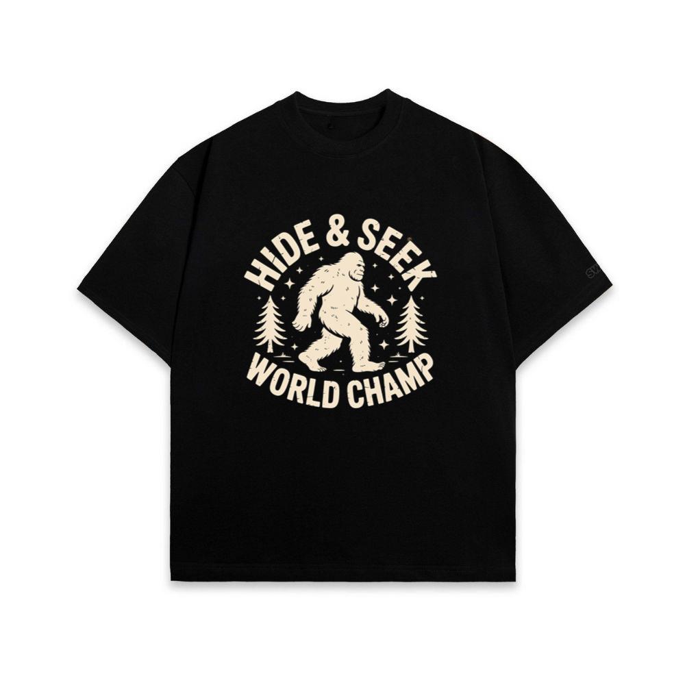 Hide and Seek World Champ Bigfoot Graphic T-Shirt
