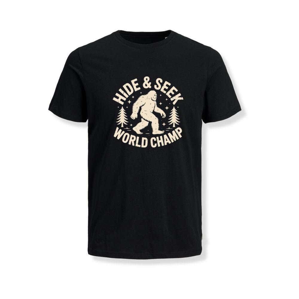 Hide and Seek World Champ Bigfoot Graphic T-Shirt