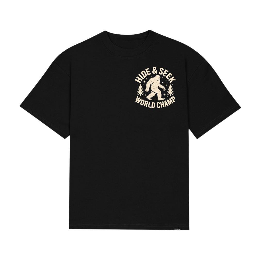 Hide and Seek World Champ Bigfoot Graphic T-Shirt - Image 3