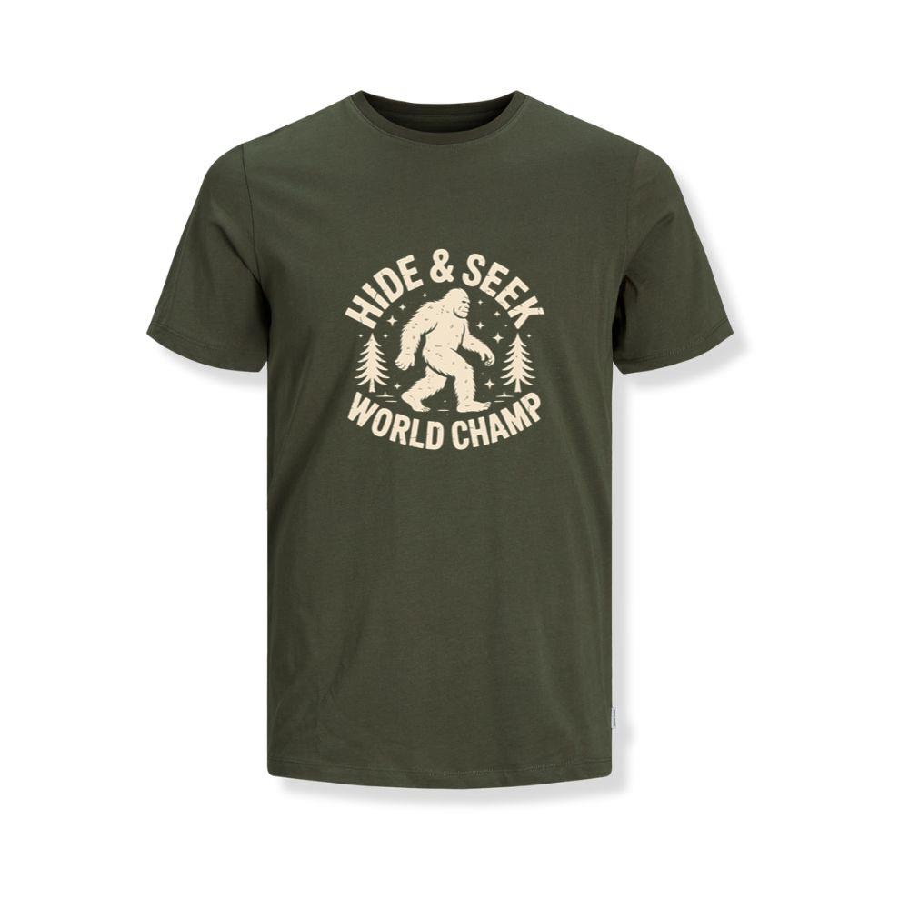 Hide and Seek World Champ Bigfoot Graphic TShirts Somoslasia