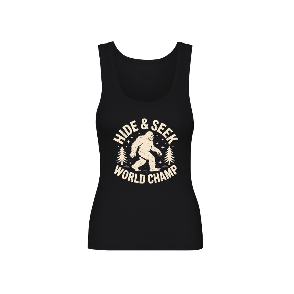Hide and Seek World Champ Bigfoot Graphic Tank Top