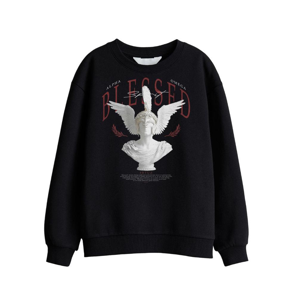 Hip Hop Urban Y2K Retro Vintage Edgy Back Print Streetwear Sweatshirt