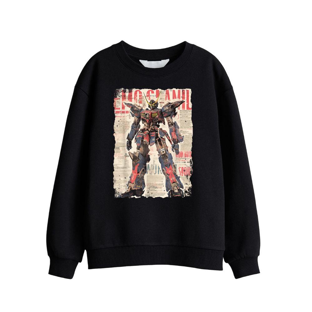Hip Hop Y2K Vintage Hipster Edgy Urban Streetwear Robot T-Shirt (1) Sweatshirt