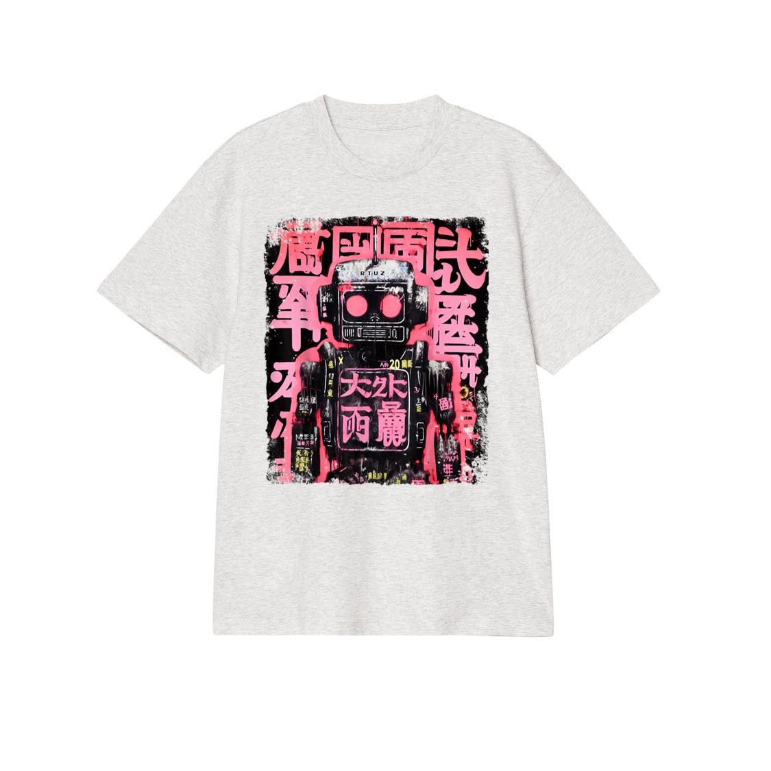 Hip Hop Y2K Vintage Hipster Edgy Urban Streetwear Robot T-Shirt