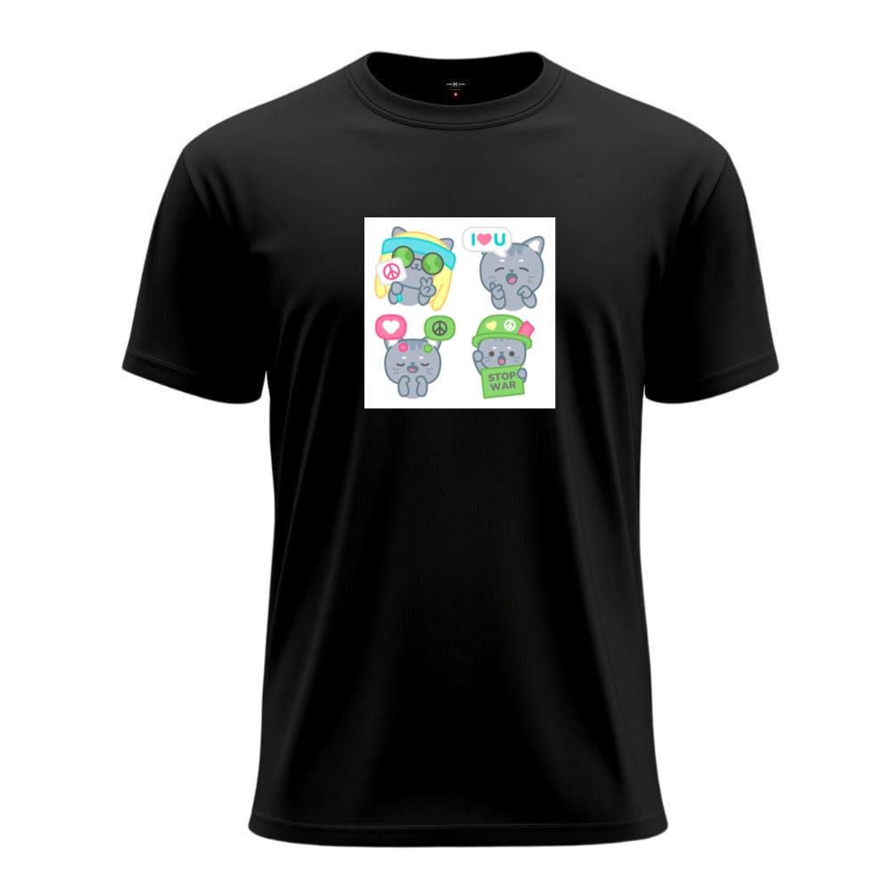 Hippie, Love, Peace, War Cats T-Shirts