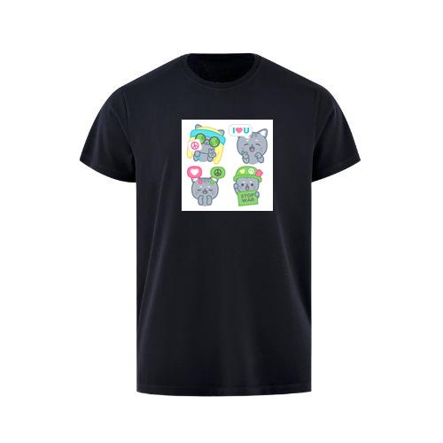 Hippie, Love, Peace, War Cats T-Shirts