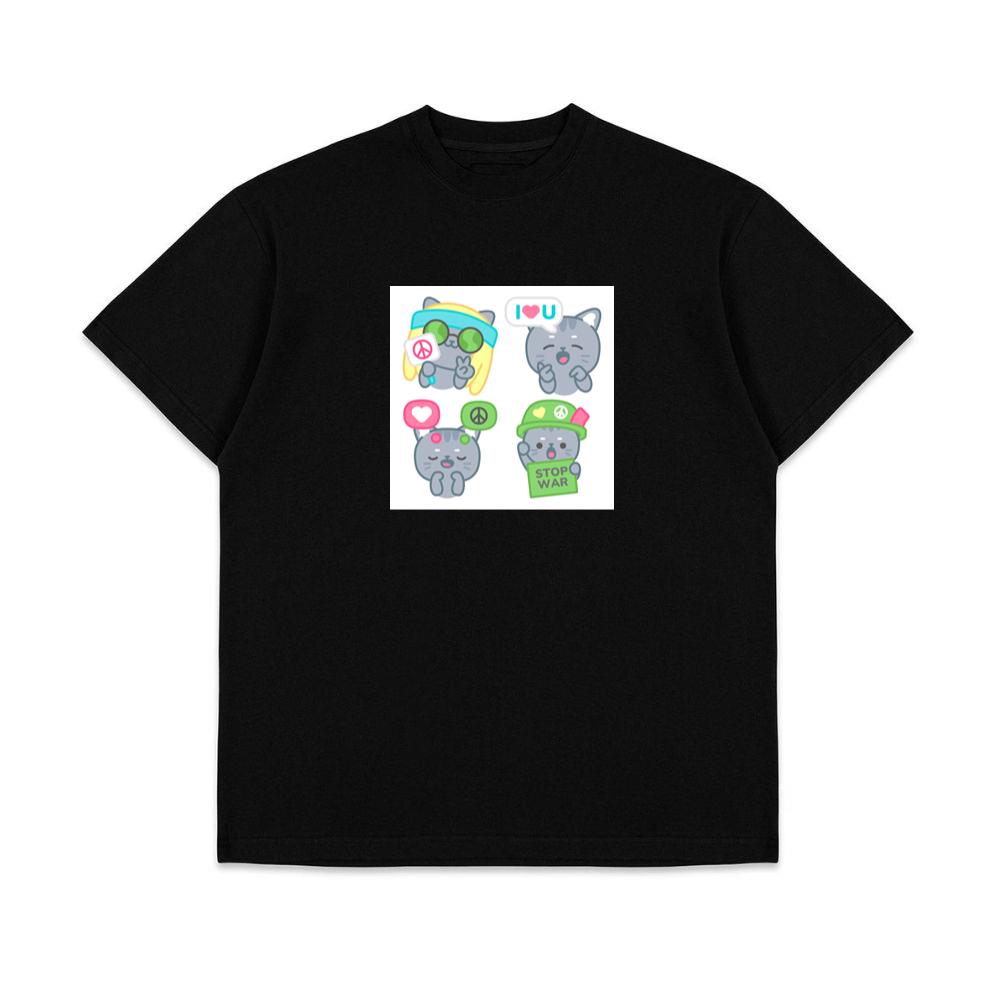 Hippie, Love, Peace, War Cats T-Shirts