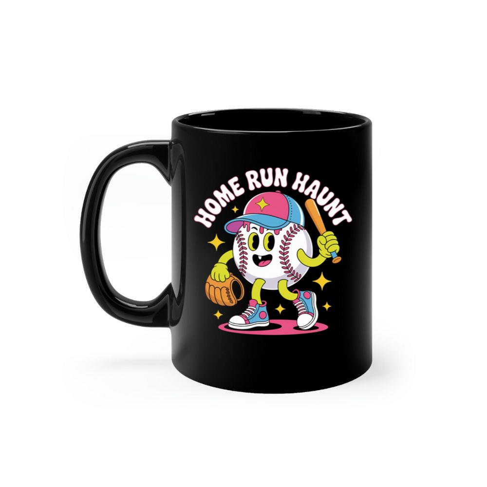 Home Run Haunt Baseball Ghost Funny Halloween Graphic Mug