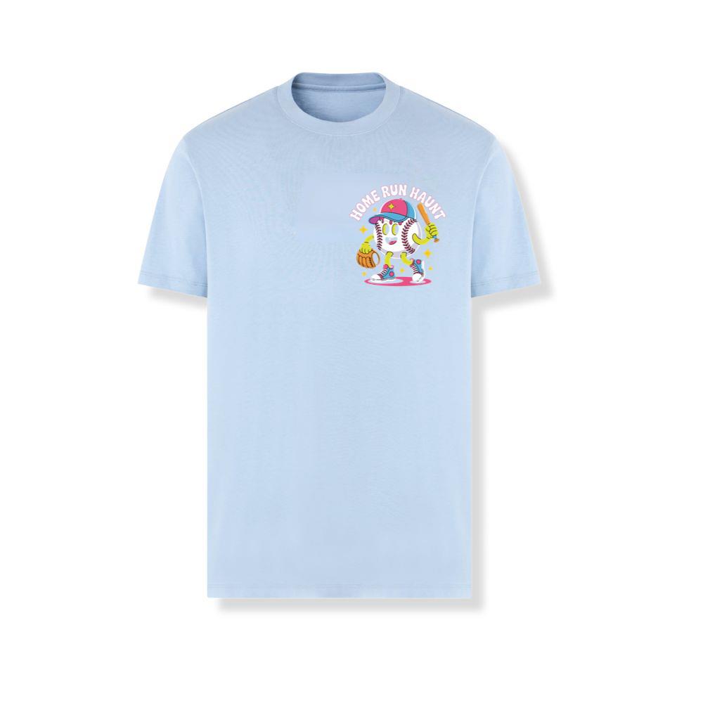 Home Run Haunt Baseball Ghost Funny Halloween Graphic T-Shirts