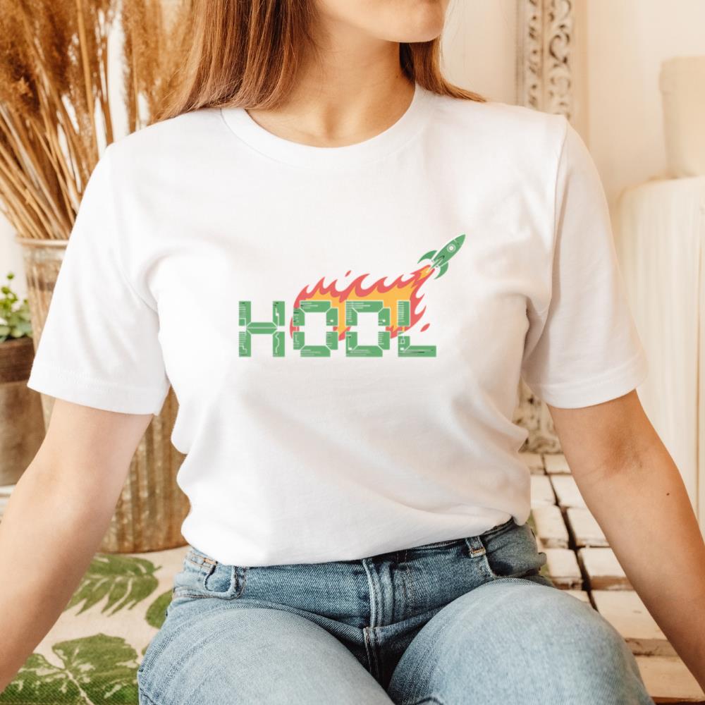 Hool Pixel Fire Retro Game Graphic T-Shirt