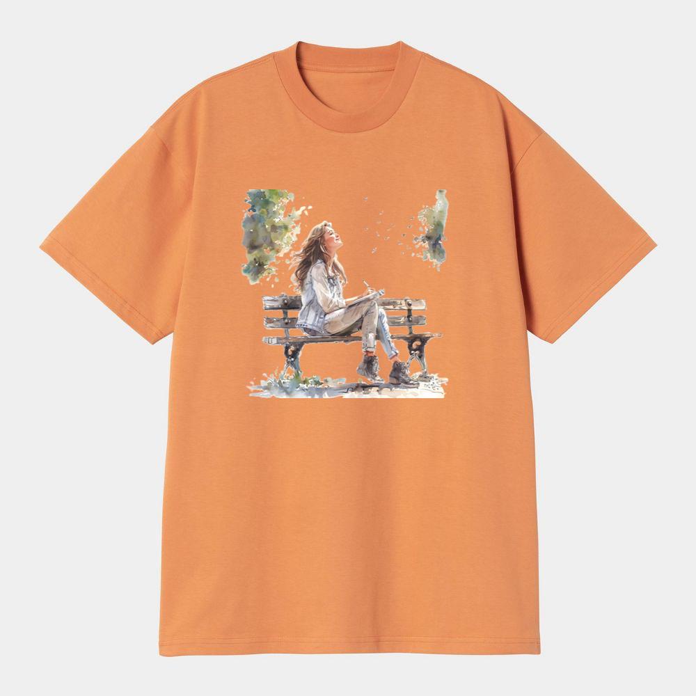Hopeful Girl in the Park Clipart Bundle T-Shirts