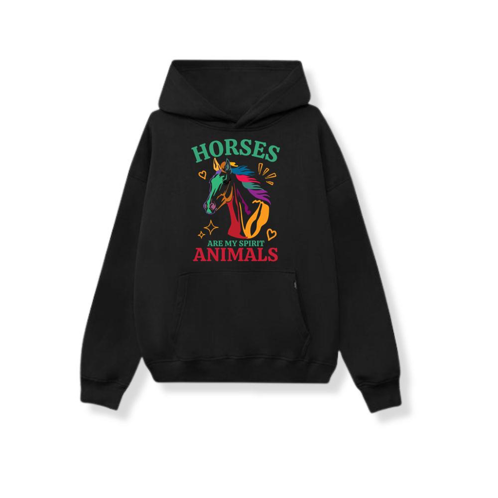 Horses Are My Spirit Animals Horse Lovers Gift Hoodies