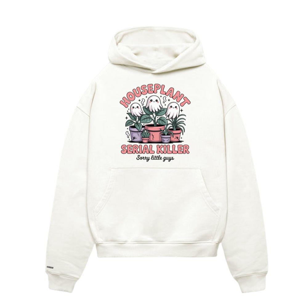 Houseplant Serial Killer Funny Ghost Plant Hoodie