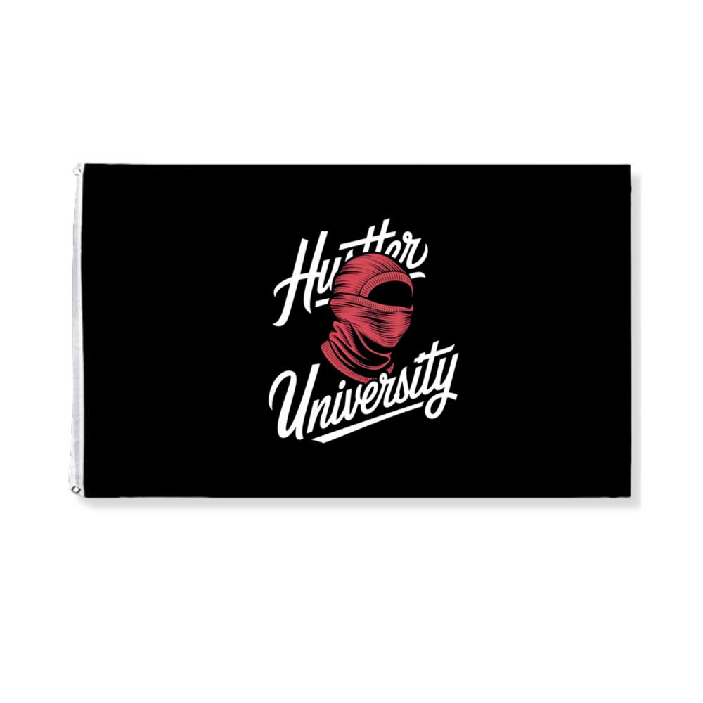 Hunter University Retro Boxing Graphic Design Flag